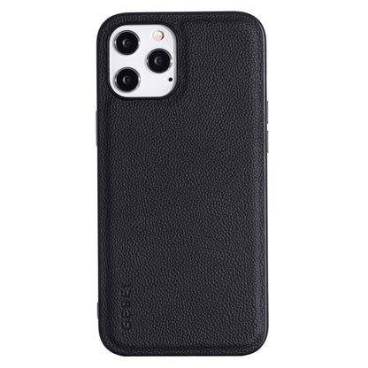 For iPhone 12 Pro Max GEBEI Full-coverage Shockproof Leather Protective Case(Black) - iPhone 12 Pro Max Cases by GEBEI | Online Shopping UK | buy2fix