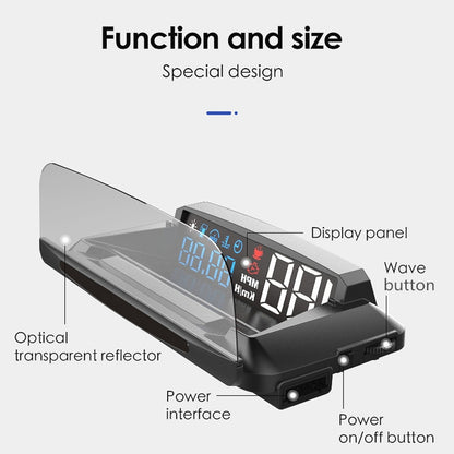 L3 HUD Head-up Display Car OBD2 Digital Display - Head Up Display System by buy2fix | Online Shopping UK | buy2fix