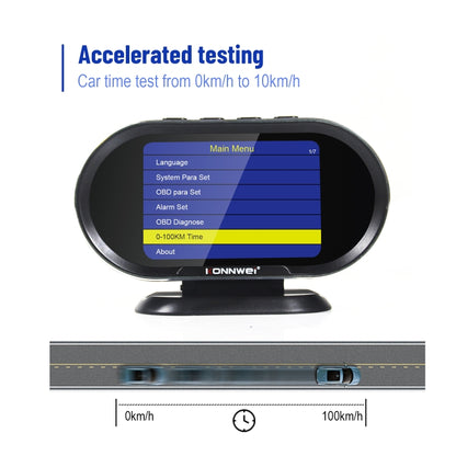 KONNWEI KW206 2 in 1 OBDII / EOBD12V Car Fault Scanner + 3.5 inch LCD Monitor - Code Readers & Scan Tools by KONNWEI | Online Shopping UK | buy2fix