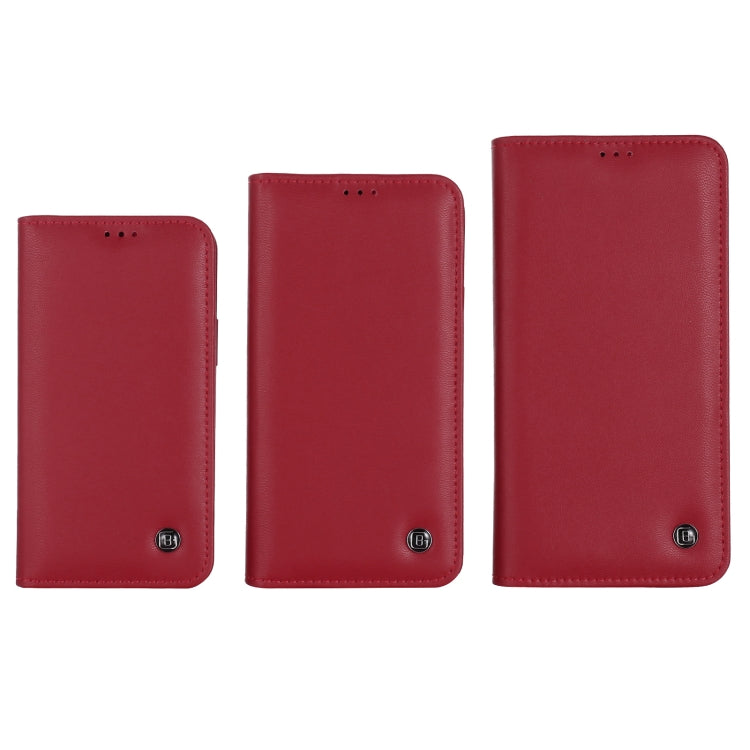 For iPhone 12 mini GEBEI PU+TPU Horizontal Flip Protective Case with Holder & Card Slots (Red) - iPhone 12 mini Cases by GEBEI | Online Shopping UK | buy2fix