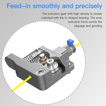 Creality All Metal Silver Block Bowden Extruder Kit for Ender-3 / Ender-3 Pro / Ender-3 V2 / CR-10 Pro V2 3D Printer - Consumer Electronics by Creality | Online Shopping UK | buy2fix