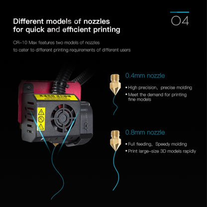 CREALITY CR-10 Max 750W Automatic Leveling Golden Triangle DIY 3D Printer, Print Size : 45 x 45 x 47cm, EU Plug - 3D Printer by Creality | Online Shopping UK | buy2fix