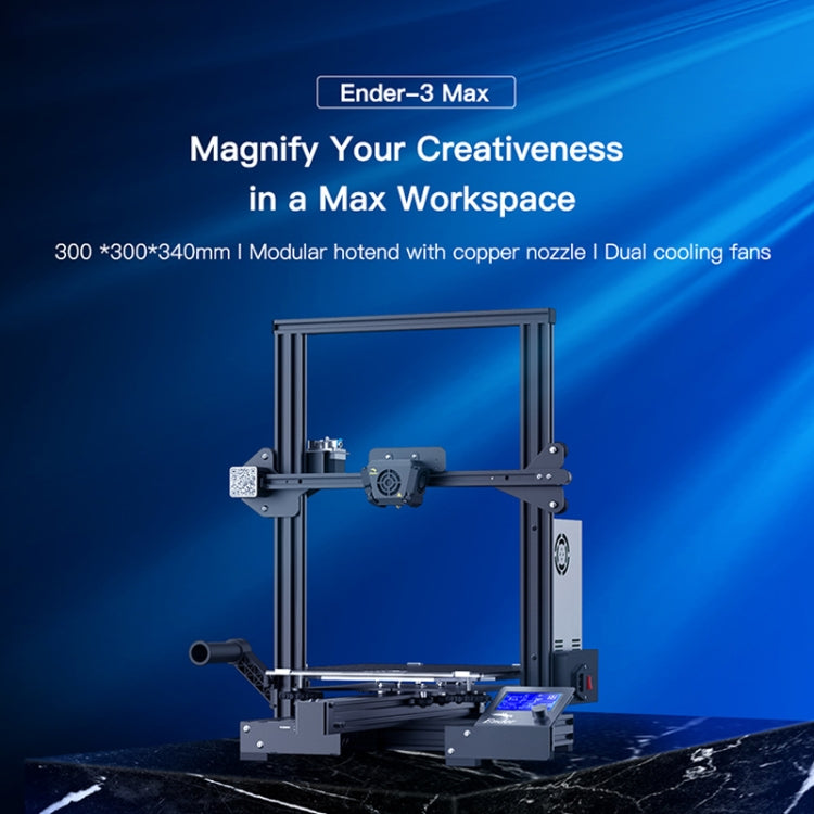 CREALITY Ender-3 Max Smart Sensor Dual Cooling Fans DIY 3D Printer, Print Size : 30 x 30 x 34cm, AU Plug - 3D Printer by Creality | Online Shopping UK | buy2fix