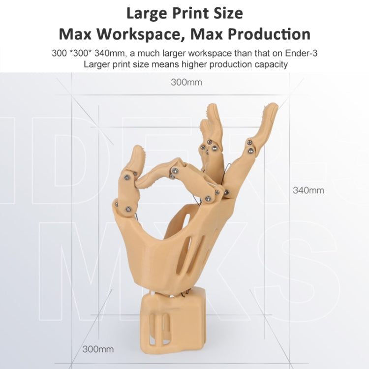 CREALITY Ender-3 Max Smart Sensor Dual Cooling Fans DIY 3D Printer, Print Size : 30 x 30 x 34cm, AU Plug - 3D Printer by Creality | Online Shopping UK | buy2fix