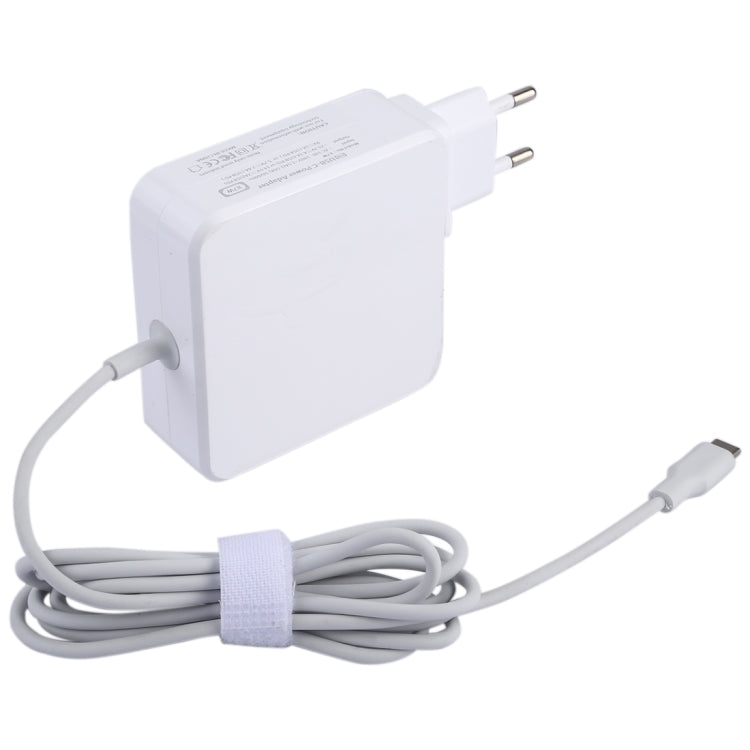 87W USB-C / Type-C Power Adapter Portable Charger with 1.8m Charging Cable, EU Plug(White) - Apple Accessories by buy2fix | Online Shopping UK | buy2fix