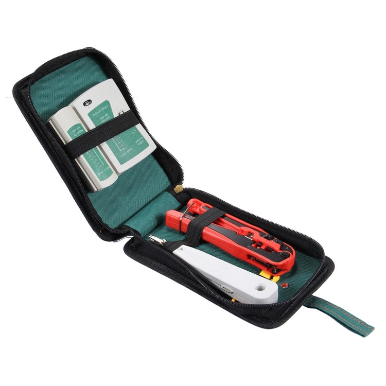 WLXY 4 in 1 Portable Crimping Stripper Punch Down  Wire Line Detector Ethernet Network Cable Tester Tools Kits - Lan Cable and Tools by WLXY | Online Shopping UK | buy2fix