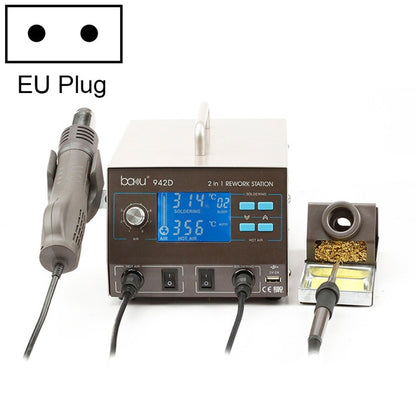 BAKU BA-942D 220V 700W 2 in 1 Digital Display Adjustable Temperature Hot Air Gun Set, EU Plug - Electric Soldering Iron by BAKU | Online Shopping UK | buy2fix