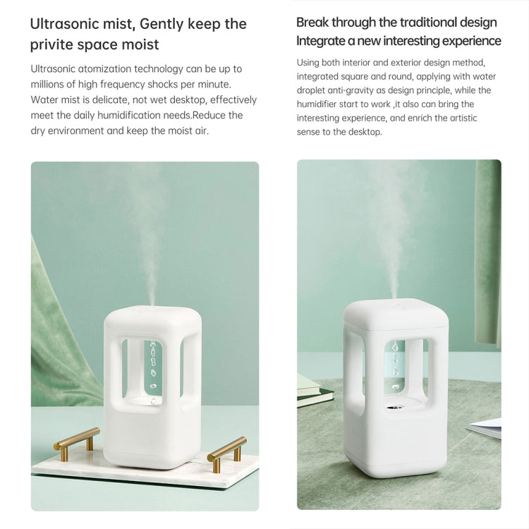 W08 Anti-Gravity Water Drop Humidifier Home Desktop Sprayer (White) - Home & Garden by buy2fix | Online Shopping UK | buy2fix