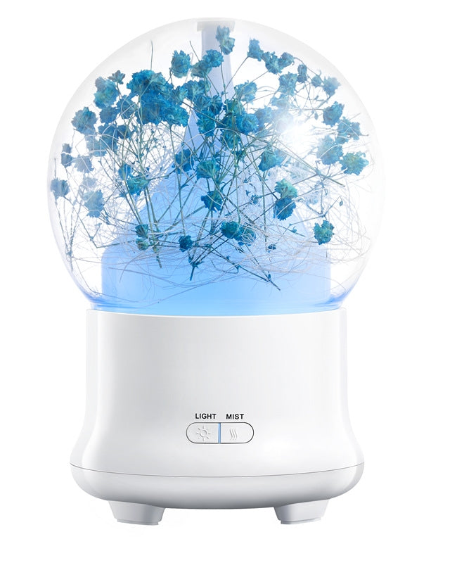 ML-824 100ML Gypsophila Flowers Aromatherapy Diffuser Air Humidifier with Colorful LED Light for Office / Home(Blue) - Home & Garden by buy2fix | Online Shopping UK | buy2fix