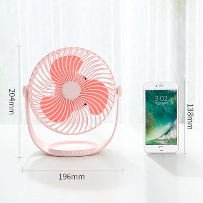 F12 Portable Rotatable USB Charging Stripe Desktop Fan with 3 Speed Control (White) - Consumer Electronics by buy2fix | Online Shopping UK | buy2fix