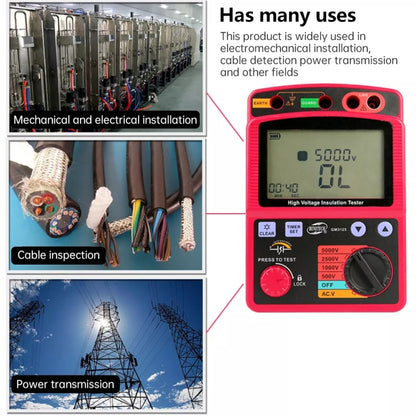 BENETECH GM3125 High Voltage Insulation Tester Resistance Tester - Current & Voltage Tester by BENETECH | Online Shopping UK | buy2fix