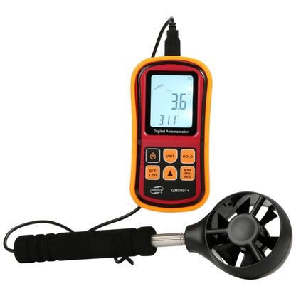 BENETECH GM8901+ High Accuracy Anemometer Wind Speed Gauge Temperature Measure Digital LCD Display Meter Measuring Tool - Consumer Electronics by BENETECH | Online Shopping UK | buy2fix