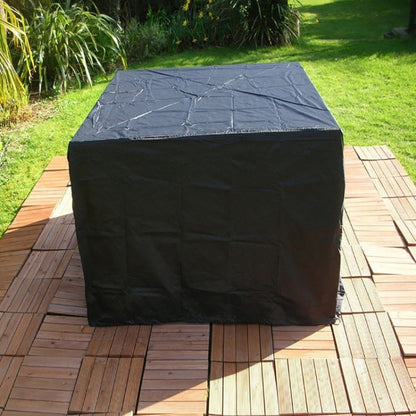 Anti-UV Waterproof Dust-proof 210D Oxford Cloth Folding Table Chairs Protective Cover Outdoor Furniture Set Cover, Size: 242*162*100cm(Black) - Home & Garden by buy2fix | Online Shopping UK | buy2fix