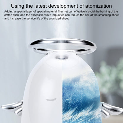 TSHM0 Mini Angel Atomizing Humidifier with Colorful Night Lights, Water Tank Capacity: 230mL (Silver) - Home & Garden by buy2fix | Online Shopping UK | buy2fix