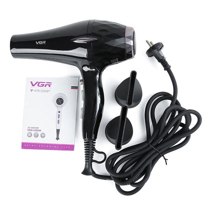 VGR V-413 2200W Negative Ion Hair Dryers with 6 Gear Adjustment, Plug Type: EU Plug (White) - Hair Dryers & Accessories by VGR | Online Shopping UK | buy2fix