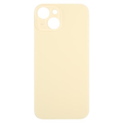 For iPhone 15 Glass Battery Back Cover(Yellow) -  by buy2fix | Online Shopping UK | buy2fix