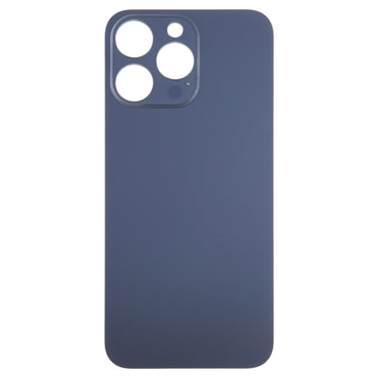 For iPhone 15 Pro Max Glass Battery Back Cover(Blue) -  by buy2fix | Online Shopping UK | buy2fix