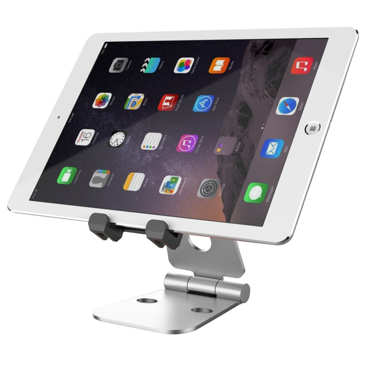 Universal Aluminum Alloy Foldable Adjustable Holder Stand, for iPad, Samsung, Lenovo, Sony, and other Tablet(Silver) - Desktop Holder by buy2fix | Online Shopping UK | buy2fix