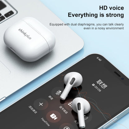 Original Lenovo LivePods LP40 TWS IPX4 Waterproof Bluetooth Earphone with Charging Box, Support Touch & HD Call & Siri & Master-slave Switching (White) - Bluetooth Earphone by Lenovo | Online Shopping UK | buy2fix