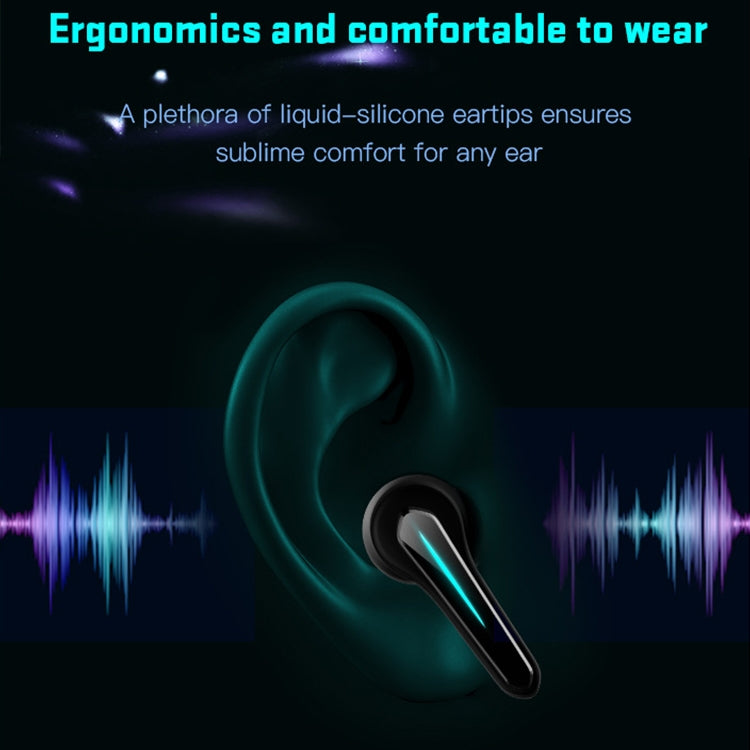 ETE-55 TWS Binaural Bluetooth 5.0 Low Latency Gaming Earphones (Black) - TWS Earphone by buy2fix | Online Shopping UK | buy2fix