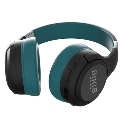 ZEALOT B28 Folding Headband Bluetooth Stereo Music Headset with Display (Dark Green) - Headset & Headphone by ZEALOT | Online Shopping UK | buy2fix