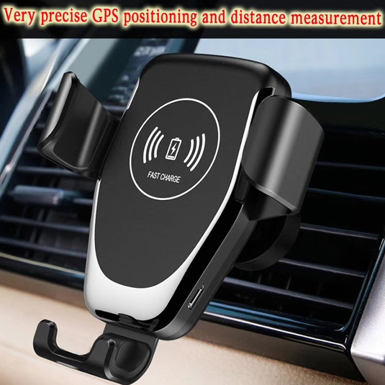 C6 Gravity Induction Car Qi Wireless Charger Fast Charging Air Vent Phone Holder(Black) - Car Holders by buy2fix | Online Shopping UK | buy2fix