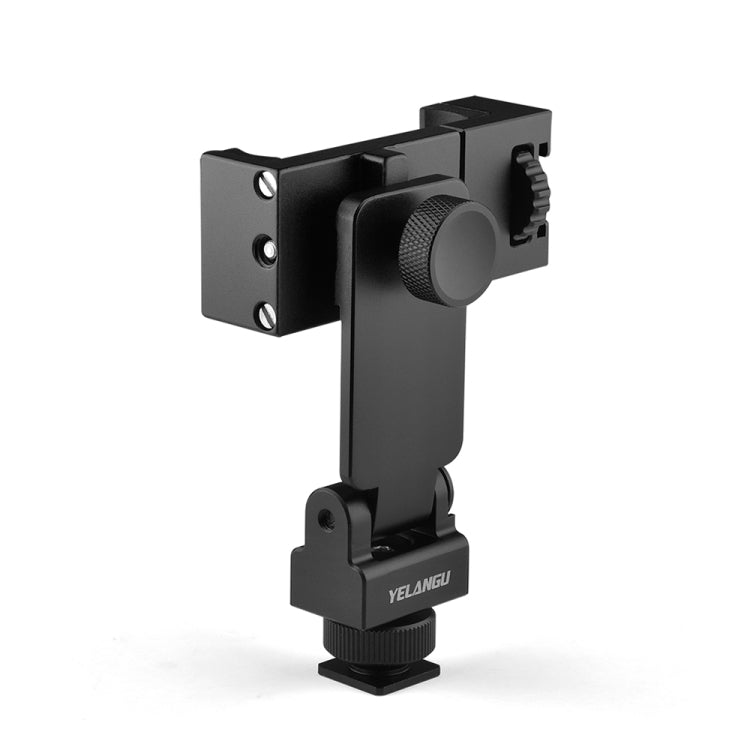 YELANGU PC10 360 Degree Rotating Horizontal Vertical Shooting Phone Clamp Holder Bracket (Black) - Desktop Holder by YELANGU | Online Shopping UK | buy2fix