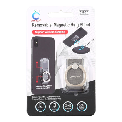 CPS-013 360 Degrees Rotate Freely Removable Magnetic Ring Stand Phone Holder, Support Wireless Charging(Black) - Ring Holder by buy2fix | Online Shopping UK | buy2fix