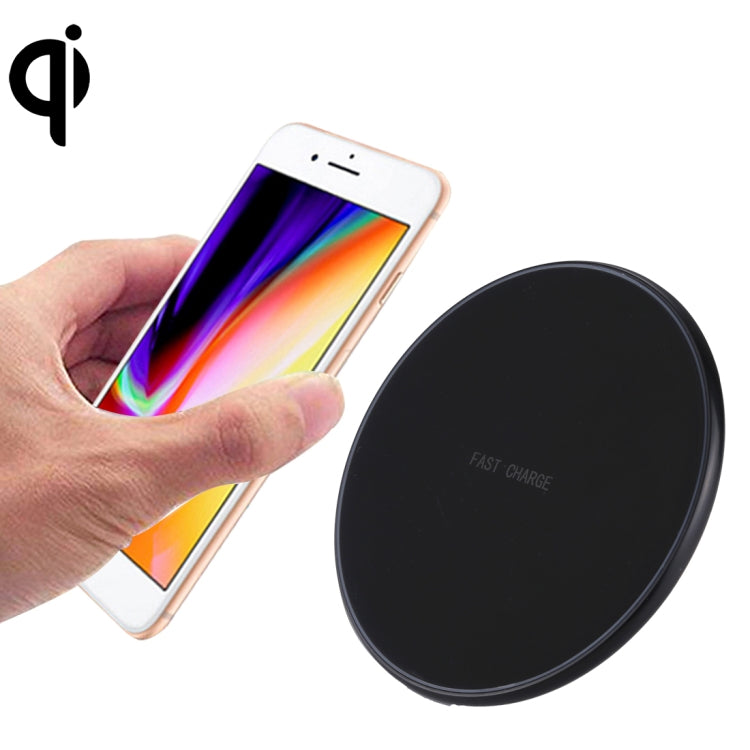 DC 9V 1.67A / 5V 1A Universal Round Shape Qi Standard Fast Wireless Charger with Indicator Light - Apple Accessories by buy2fix | Online Shopping UK | buy2fix