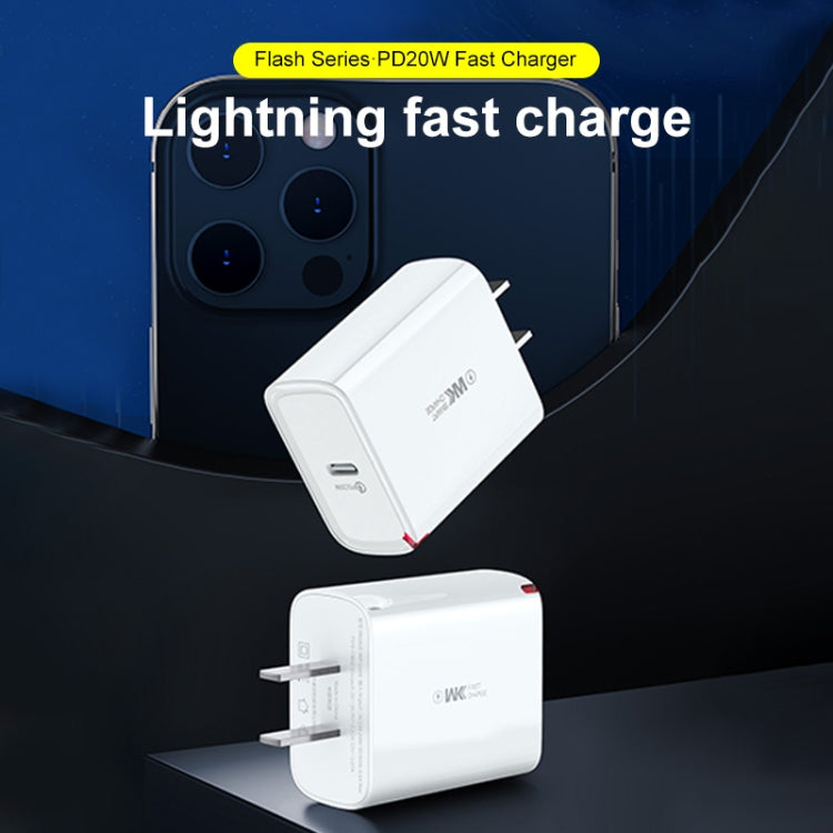 WK WP-U108 20W PD Fast Charger, Plug Type: CN Plug - Apple Accessories by WK | Online Shopping UK | buy2fix