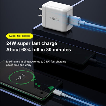 WK WP-U103 Max 24W Lindon Super Fast Charger, Plug Type: CN - USB Charger by WK | Online Shopping UK | buy2fix