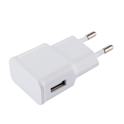 For iPhone 5V 2.1A Intellgent Identification USB Charger with 1m USB to 8 Pin Charging Cable, EU Plug(White) - Apple Accessories by buy2fix | Online Shopping UK | buy2fix