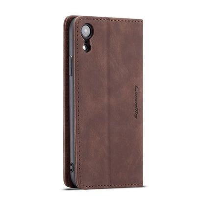 For iPhone XR CaseMe-013 Multifunctional Retro Frosted Horizontal Flip Leather Case with Card Slot & Holder & Wallet(Coffee) - More iPhone Cases by CaseMe | Online Shopping UK | buy2fix