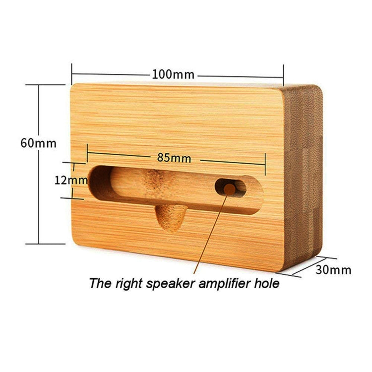 HQ-J101 Universal Bamboo Phone Desktop Stand Holder for Smart Phones within 5.5 inches - Desktop Holder by buy2fix | Online Shopping UK | buy2fix