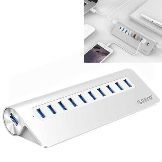 ORICO M3H10-U3-V2 Aluminum Alloy 10 USB 3.0 Ports HUB - USB HUB by ORICO | Online Shopping UK | buy2fix