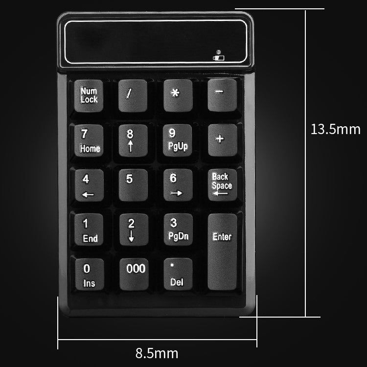 MC Saite 525BT 19 Keys Bluetooth Numeric Keyboard - Mini Keyboard by MC Saite | Online Shopping UK | buy2fix