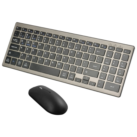 168 2.4Ghz + Bluetooth  Dual Mode Wireless Keyboard + Mouse Kit, Compatible with iSO & Android & Windows (Black) - Wireless Keyboard by buy2fix | Online Shopping UK | buy2fix