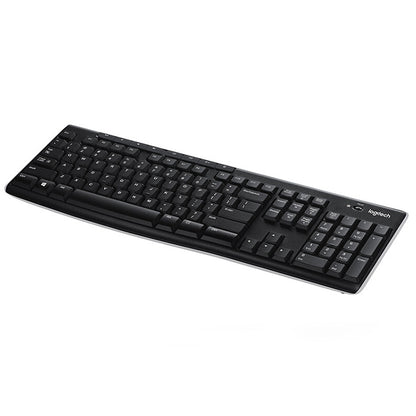 Logitech K270 Single Wireless Ultra-thin Silent Keyboard (Black) - Wireless Keyboard by Logitech | Online Shopping UK | buy2fix