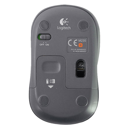 Logitech M235 1000DPI 2.4GHz Ergonomic Wireless Mouse(Black) - Wireless Mice by Logitech | Online Shopping UK | buy2fix