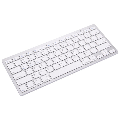 BK-3001 Bluetooth Wireless 78 Keys Ultrathin Keyboard for Windows / iPad / iPhone(Silver) -  by buy2fix | Online Shopping UK | buy2fix