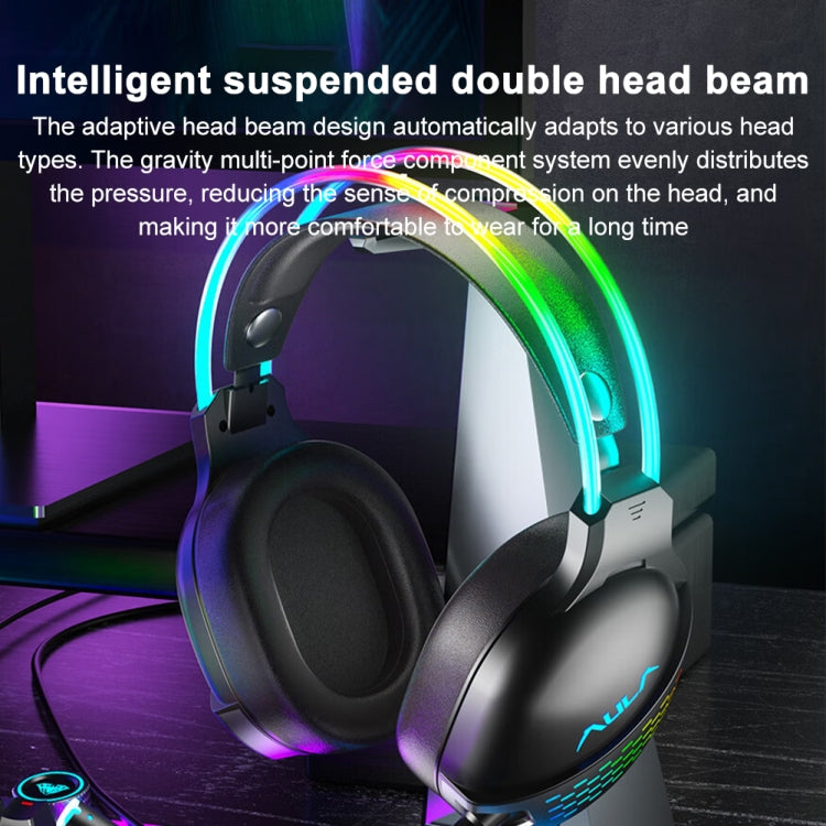 AULA S503 Headset RGB Wired Gaming Headphones - Multimedia Headset by AULA | Online Shopping UK | buy2fix