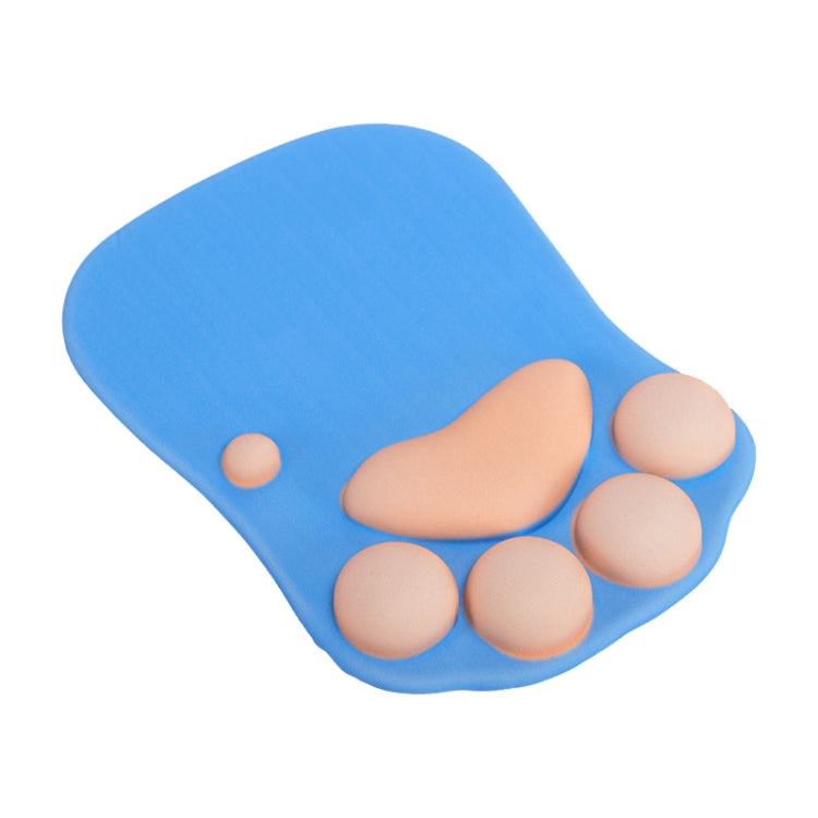 MONTIAN Cat Claw Shape Slow Soft Bracer Non-slip Silicone Mouse Pad (Blue) - Mouse Pads by buy2fix | Online Shopping UK | buy2fix