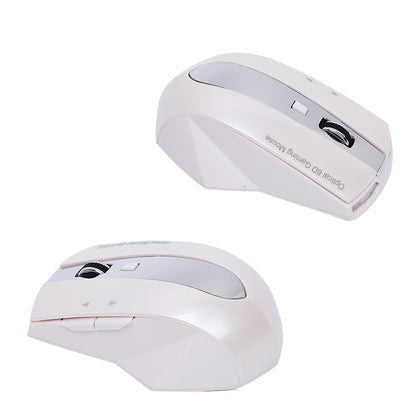 MZ-011 2.4GHz 1600DPI Wireless Rechargeable Optical Mouse with HUB Function(Pearl White) - Wireless Mice by buy2fix | Online Shopping UK | buy2fix