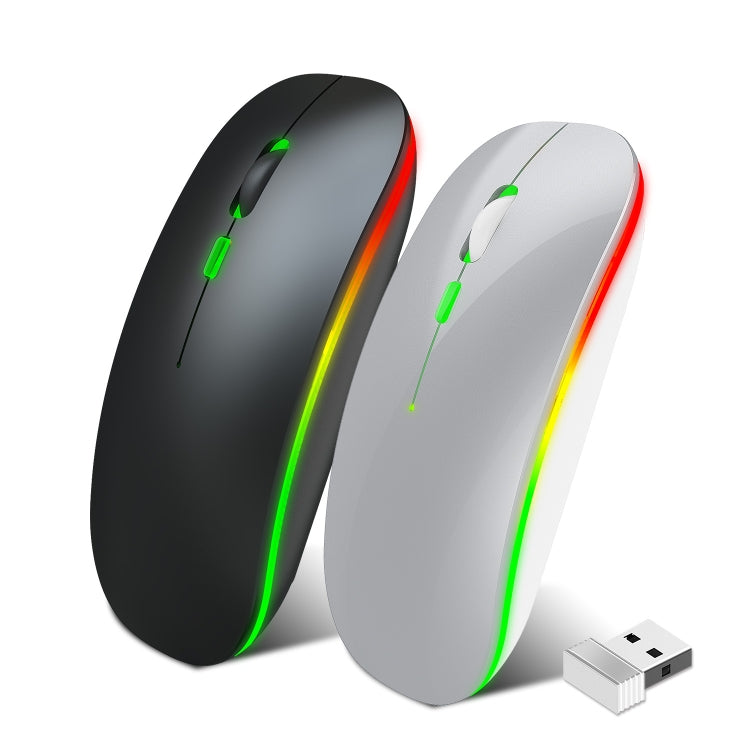 HXSJ M40 4 Key 2.4G Colorful Wireless Silent Mouse (Black) - Wireless Mice by HXSJ | Online Shopping UK | buy2fix