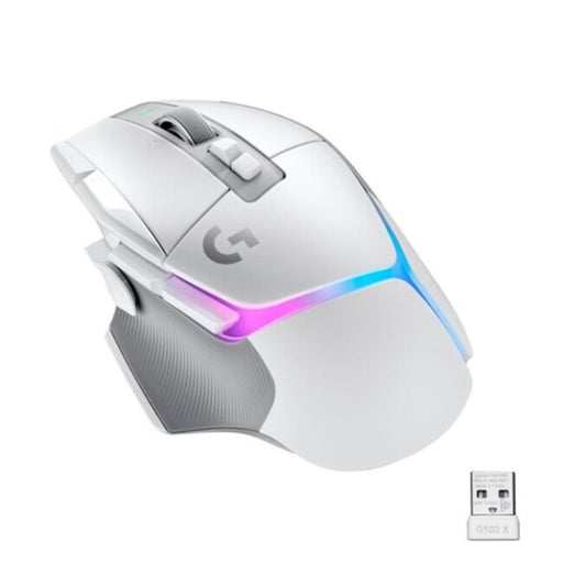 Logitech G502 X Plus 1000DPI Wireless Gaming Mouse with RGB Light (White) - Wireless Mice by Logitech | Online Shopping UK | buy2fix