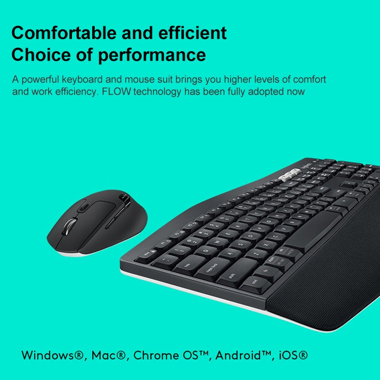 Logitech MK850 Wireless Bluetooth Keyboard Mouse Set - Wireless Keyboard by Logitech | Online Shopping UK | buy2fix