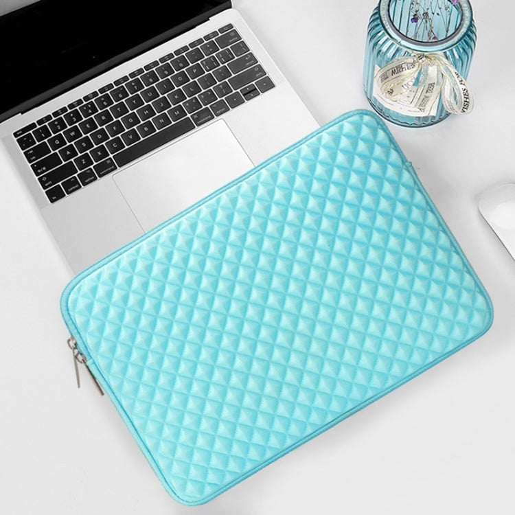 Diamond Texture Laptop Liner Bag, Size: 14-15.4 inch (Mint Green) - 15 inch by buy2fix | Online Shopping UK | buy2fix