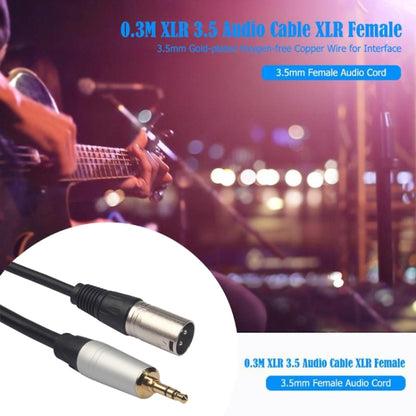 TC210KM173 3.5mm Male to XLR Male Audio Cable, Length: 0.3m - Consumer Electronics by buy2fix | Online Shopping UK | buy2fix