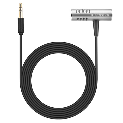 Yanmai R933 Professional Clip-on Lapel Mic Lavalier Omni-directional Double Condenser Microphone Silver, For Live Broadcast, Show, KTV, etc - Consumer Electronics by Yanmai | Online Shopping UK | buy2fix