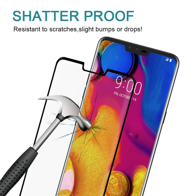 0.3mm 9H Surface Hardness 3D Curved Edge Full Screen Tempered Glass Film for LG V40 ThinQ - Mobile Accessories by buy2fix | Online Shopping UK | buy2fix